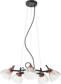Redo 01-1451 - Полилей на кабел RIDGE 5xE27/42W/230V