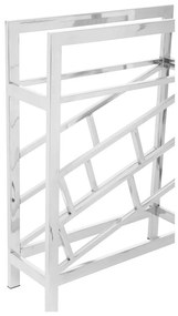 Метална стойка за вино в лъскаво сребро за 12 бутилки Barolo - Premier Housewares