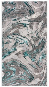 Сив/тюркоаз килим 160x230 cm Marbled – Flair Rugs