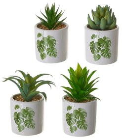 Изкуствени цветя в комплект от 4 Cactus - Casa Selección
