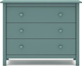 Нисък детски скрин от борова дървесина в цвят бензин 100x80 cm Max - Marckeric