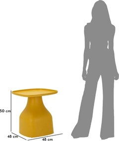 Пластмасова кръгла странична масичка ø 48 cm Gea – Mauro Ferretti