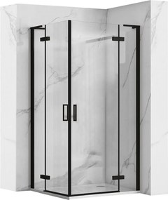 Душ кабина REA Hugo Double Black 80x80