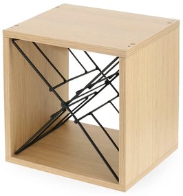 Стелаж за вино от декор от ясен естествен брой бутилки 12 36,5x36x29 cm Macon – Compactor