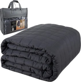 Сиво сензорно одеяло с тежест 10 кг 200x220 см - значително по-добър сън