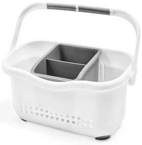 Бяло-сива кошница за мивка Caddy - Addis