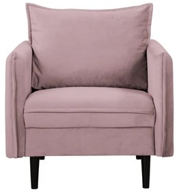 Кадифено кресло в цвят лавандула Juli – Ropez