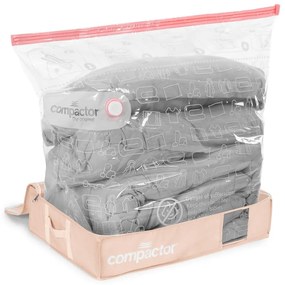 Вакуумна пластмасова кутия за съхранение под леглото 65x45x15,5 cm Pink Edition – Compactor