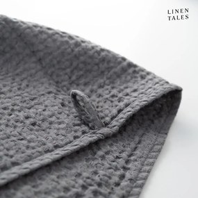Тъмносиви кърпи и хавлии за баня в комплект от 3 Honeycomb - Linen Tales