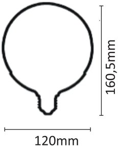 Лампа LED InLight E27 G120 18.5W 3000K