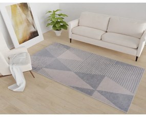 Сив и бежов миещ се килим 50x80 cm - Vitaus
