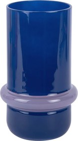 Тъмносиня стъклена ваза (височина 22 cm) Animado Anillo – PT LIVING