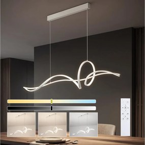 BRILAGI - LED димируем полилей на кабел SIGNATURE LED/55W/230V 120x23 cm бял + дистанционно управление