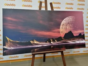 Картина на платно – Футуристична планета