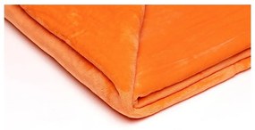 Оранжево одеяло от микроплюш , 150 x 200 cm - My House