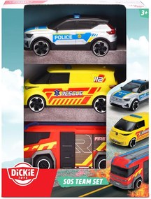 Dickie - Комплект от 3 бр. SOS автомобили