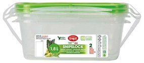 Кутия за обяд Snips 1,8 L Херметически Затворен (2 броя)