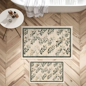 Бежови килими за баня в комплект 2 бр. 60x100 cm – Foutastic