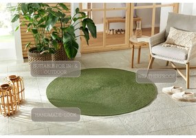 Зелен кръгъл килим за открито ø 150 cm - NORTHRUGS