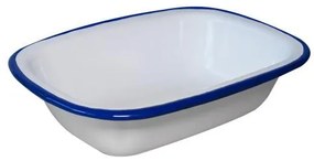 Емайлиран ростер 20см синьо/бяло RETRO-(196/20 1+1+2)