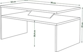ПРИМА Бетон Милениум/Черен - МОДЕРНА ХОЛНА МАСА
