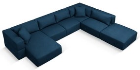 Син ъгъл U-образен диван, десен ъгъл Esther – Milo Casa
