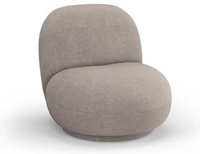 Бежово кресло от плат букле Chuck – Micadoni Home