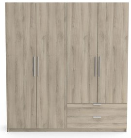 Гардероб 4-врати Glorious-Естествено