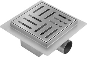 Линеен отводнител REA CROSS 150x150 Nickel Brush