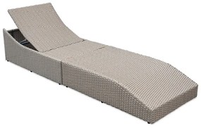 Бял/бежов градински шезлонг от ратан Akland - Bonami Selection