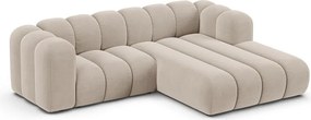 Бежов ъглов диван (десен ъгъл) Lupine – Micadoni Home