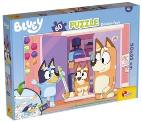 Пъзел, Lisciani, Bluey, Двулицев пъзел 60 части