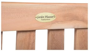 Градинска пейка от масивно дърво в естествен цвят Solo – Garden Pleasure