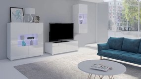 TV шкаф Calabrini-White-Length: 100 cm.