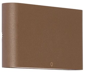 Модерна външна стенна лампа ръждяво кафява 17,5 см с LED IP65 - Batt