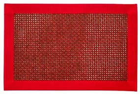 Подложка за сервиране, текстил с кант 30x45см. червена CN-(5510-3) - Horecano