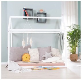 Бяло детско легло тип къща 70x140 cm Montessori – Roba