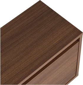 Маса за телевизор от декор от орех в тъмно естествен цвят 160x42x30 cm Sentinel – Kalune Design