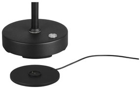 Черна LED настолна лампа (височина 45 cm) Moreno – Trio