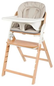 Lionelo - Детски стол за хранене 3 в 1 MEGAN White Wood