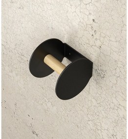 Черен стенен държач за тоалетна хартия Bull – LIND DNA