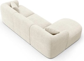 Бежов ъглов диван от рипсено кадифе (ляв ъгъл) Campi – Cosmopolitan Design