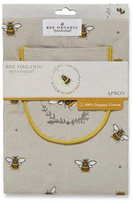 Бежова и жълта памучна престилка Bumble Bees - Cooksmart ®