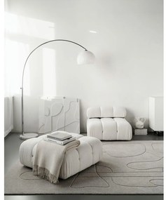 Светлосив вълнен килим 133x190 cm Morphic – Agnella