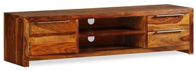243945 vidaXL ТВ шкаф, твърдо акациево дърво, 120x30x30 cм