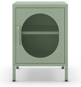 Метално нощно шкафче в цвят мента Diora – Marckeric