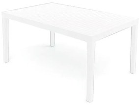 Градинска правоъгълна маса Ipae-Progarden Palau PAL016BI, PVC, 150 x 90 x 72см, Бял
