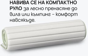 Топ матрак isleep, Smart Topper Aloe, 82x190x3, Мек, Мемори пяна