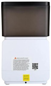 Автоматичен диспенсър за храна за кучета и котки MYNA, 5 л, WiFi приложение, Заключване на бутони, Суха храна, Бял/черен