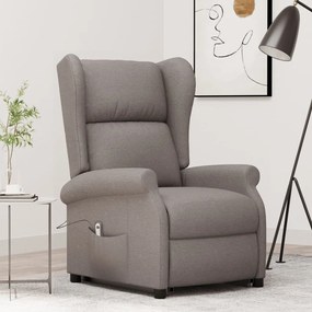 289738 vidaXL Изправящ стол, таупе, текстил